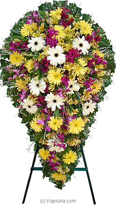 Funeral Wreath - F With Stand Buy Flower Delivery Online for specialGifts
