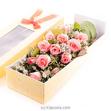 Dozen Pink Roses Box  By Flower Republic  Online for flowers