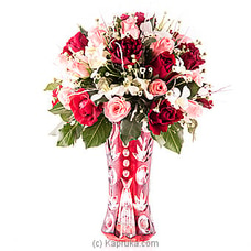 Pink And Red Sapphire Vase Buy Flower Republic Online for flowers