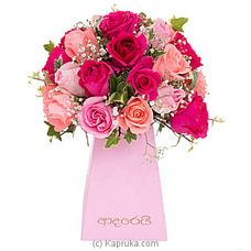 Roses Of Maiden Eyes Flower Arrangement - Mix Of Pink Roses Buy Flower Republic Online for flowers