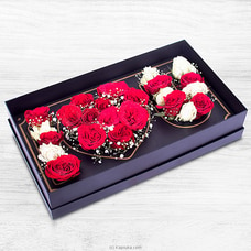 `I Love You` 16 Rose Flower Arrangement REDROSES,VALENTINE,ANNIVERSARY at Kapruka Online