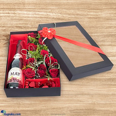 Make Me Blush Floral Arrangement With 10 Red Roses, Java Heart Chocolates at Kapruka Online