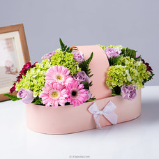 Pink Lady Flower Basket Buy New year January Online for specialGifts
