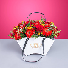 Classic Love  - Red Roses With Gerberas  Flower Arrangement Buy Flower Republic Online for flowers
