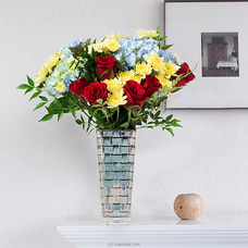 Eternal Charm Flower Arrangement With 15 Red Roses, Buy Flower Republic Online for flowers