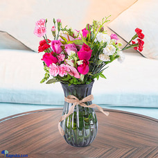 Tropical Pink Paradise Vase Buy Flower Delivery Online for specialGifts