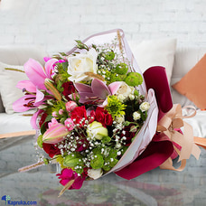 Lilies And Roses Radiance Bouquet Buy Flower Delivery Online for specialGifts