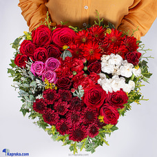 Whispers Of Love Heart Shape Arrangement Buy Flower Delivery Online for specialGifts