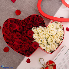 Love`s Twin Rose Arrangement Buy valentine Online for specialGifts