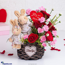 Charming Love Arrangement With Six Red Roses Buy Flower Delivery Online for specialGifts
