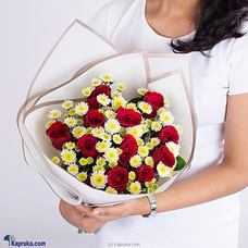Fiery Love Bouquet with 12 Red Roses at Kapruka Online