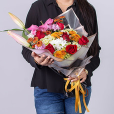 Radiant Ruby Bouquet - For Her Buy Flower Delivery Online for specialGifts