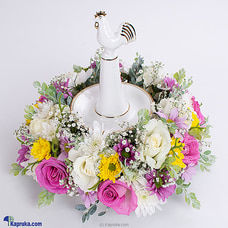 Lamp Of Prosperity Floral Glow - DANKOTUWA PREMIUM PORCELAIN OIL LAMP Buy Flower Republic Online for flowers