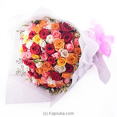 Multicolored 100 Roses Bouquet BOUQUET at Kapruka Online
