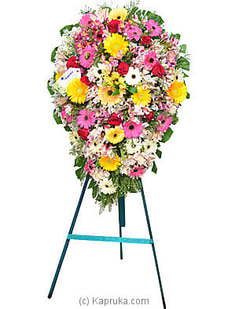 Funeral Wreath - C with Stand Buy Flower Republic Online for flowers