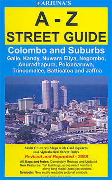 Sri Lanka Road Map - A-Z Street Guide  Online for merchandise_general