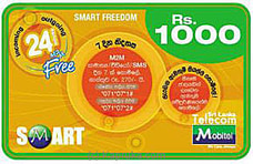 Rs 1000 Mobitel Prepaid Phone Card at Kapruka Online