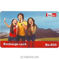 Rs 500 Airtel Prepaid Phone Card at Kapruka Online