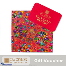 Spa Ceylon Gift Voucher  By SPA CEYLON  Online for specialGifts