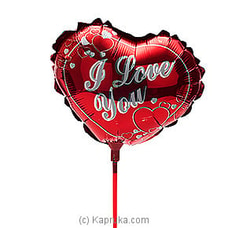 `I Love You ` Reddish Foil Baloon Buy balloon Online for specialGifts