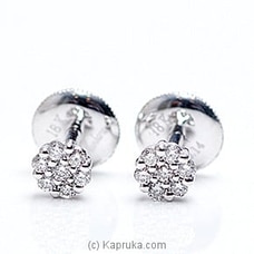 18k White Gold Earring Set (ALE 271 1.3 B )  By Alankara  Online for specialGifts