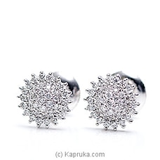 18k White Gold Earring Set (ALE 1546 S) By Alankara at Kapruka Online for specialGifts