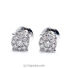 18k White Gold Earring Set (REH 01 .75 B PG) By Alankara at Kapruka Online for specialGifts