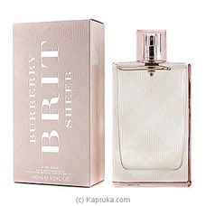 Burberry Brit Sheer Eau De Toilette Spray-100ml  By BURBERRY  Online for specialGifts