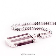Silver Pendant With A Chain For Him Buy Stone N String Online for specialGifts