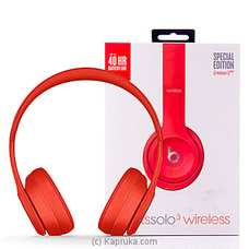 Beats Solo3 Wireless On-Ear Headphones - (PRODUCT) RED  By Beats  Online for specialGifts