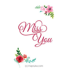 Miss You Card at Kapruka Online