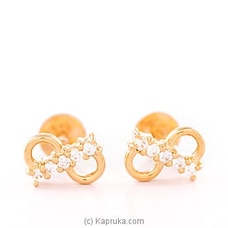 Vogue 22K Ear Stud Set With 10(c/z) Rounds Buy VOGUE Online for specialGifts
