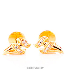 Vogue 22K Ear Stud Set With 10 Cz Round Buy VOGUE Online for specialGifts