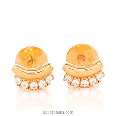 Vogue 22K Gold  Ear Stud Set With 10(c/z) Rounds Buy VOGUE Online for specialGifts