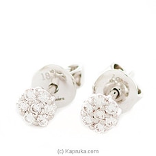 18k White Gold Earring Set (ALE 271 1.3B) at Kapruka Online