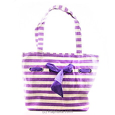 Summer Time Purple Stripe Bag Buy Fashion | Handbags | Shoes | Wallets and More at Kapruka Online for specialGifts