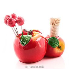 Funny Fruit Forks Set And Toothpick Holder at Kapruka Online