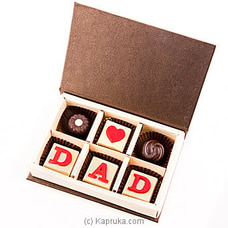 `Love You Dad` 6 Piece Chocolate Box(Java) Buy Java Online for specialGifts