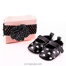 Style With Black  pair of  Shoes With Hair Band Buy FIRST SMILE Online for specialGifts