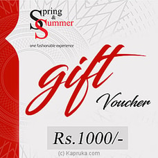 Rs 1,000 Spring And Summer Gift Voucher  By Spring and Summer  Online for specialGifts