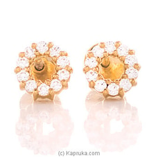 Vogue 22K Gold  Ear Stud Set With 20 (c/z) Rounds Buy VOGUE Online for specialGifts