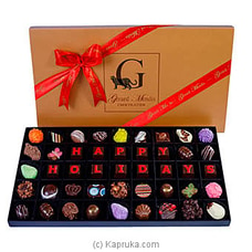 ` Happy Holidays` 45 Piece Box Of Chocolates(GMC) Buy GMC Online for specialGifts