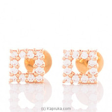 Vogue 22K Gold Ear Stud Set With 24(c/z) Rounds Buy VOGUE Online for specialGifts