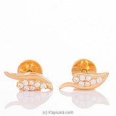 22K Gold Ear Stud Set With 14 (c/z) Rounds Buy VOGUE Online for specialGifts
