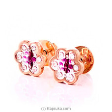 Pink Gold Earing Set Buy DIAMOND DREAMS Online for specialGifts