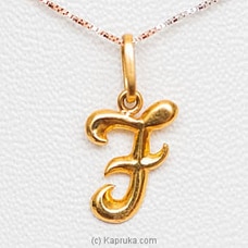 Mallika Hemachandra 22kt Gold Letter Pendant (P109)  Buy Jewellery Online for specialGifts