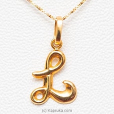 Mallika Hemachandra 22kt Gold Letter Pendant (P115)  Buy Jewellery Online for specialGifts