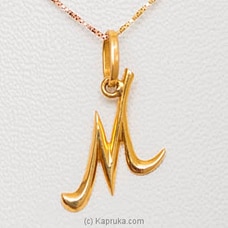 Mallika Hemachandra 22kt Gold Letter Pendant (P116)  Buy Jewellery Online for specialGifts