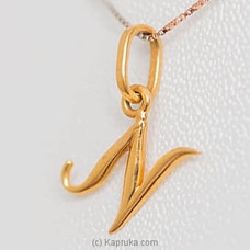 Mallika Hemachandra 22kt Gold Letter Pendant (P117)  Buy Jewellery Online for specialGifts