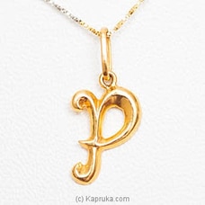 Mallika Hemachandra 22kt Gold Letter Pendant (P119)  Buy Jewellery Online for specialGifts